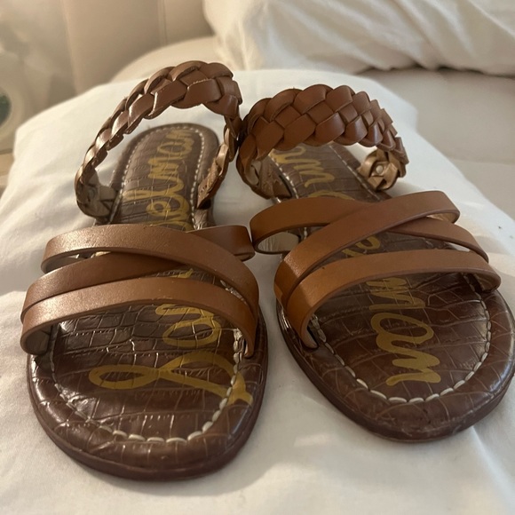 Sam Edelman Natural Braided Summer Sandels - Picture 1 of 6